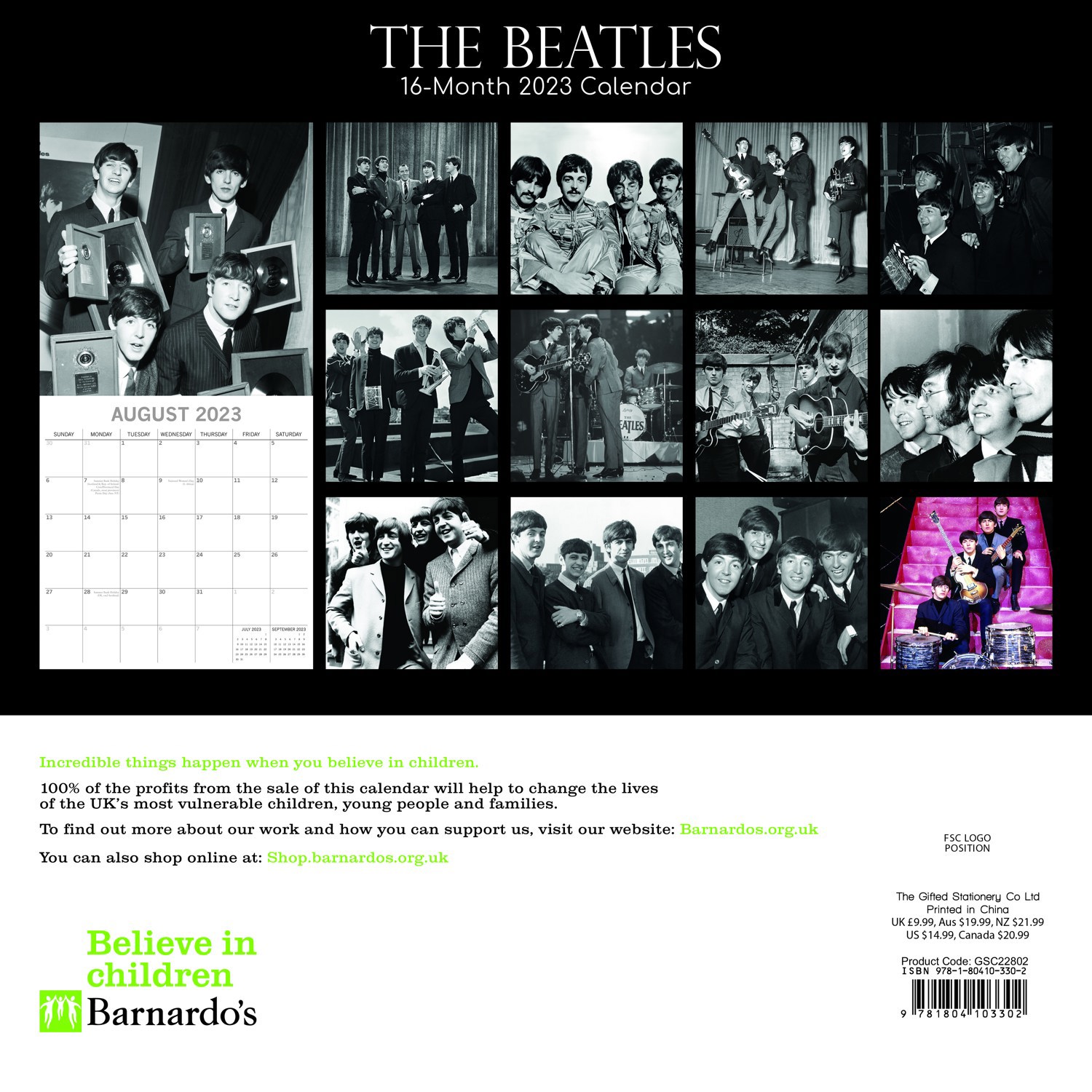 The Beatles 2023 Calendar Barnardo s Online Charity Shop